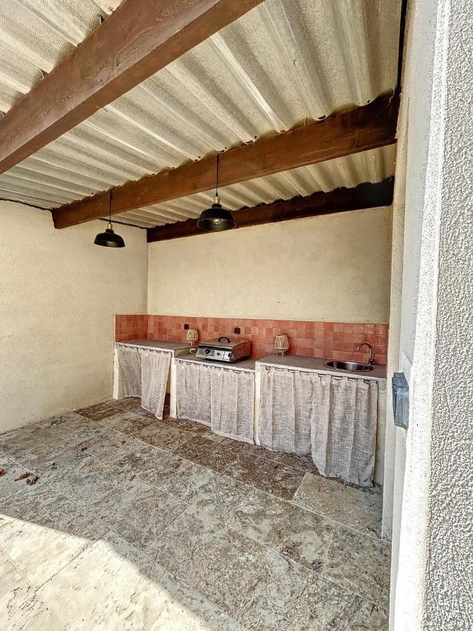 Charmante Maison De Ville Avec Jardin, Terrasse Et Terrain De Petanque Fos-sur-Mer Esterno foto
